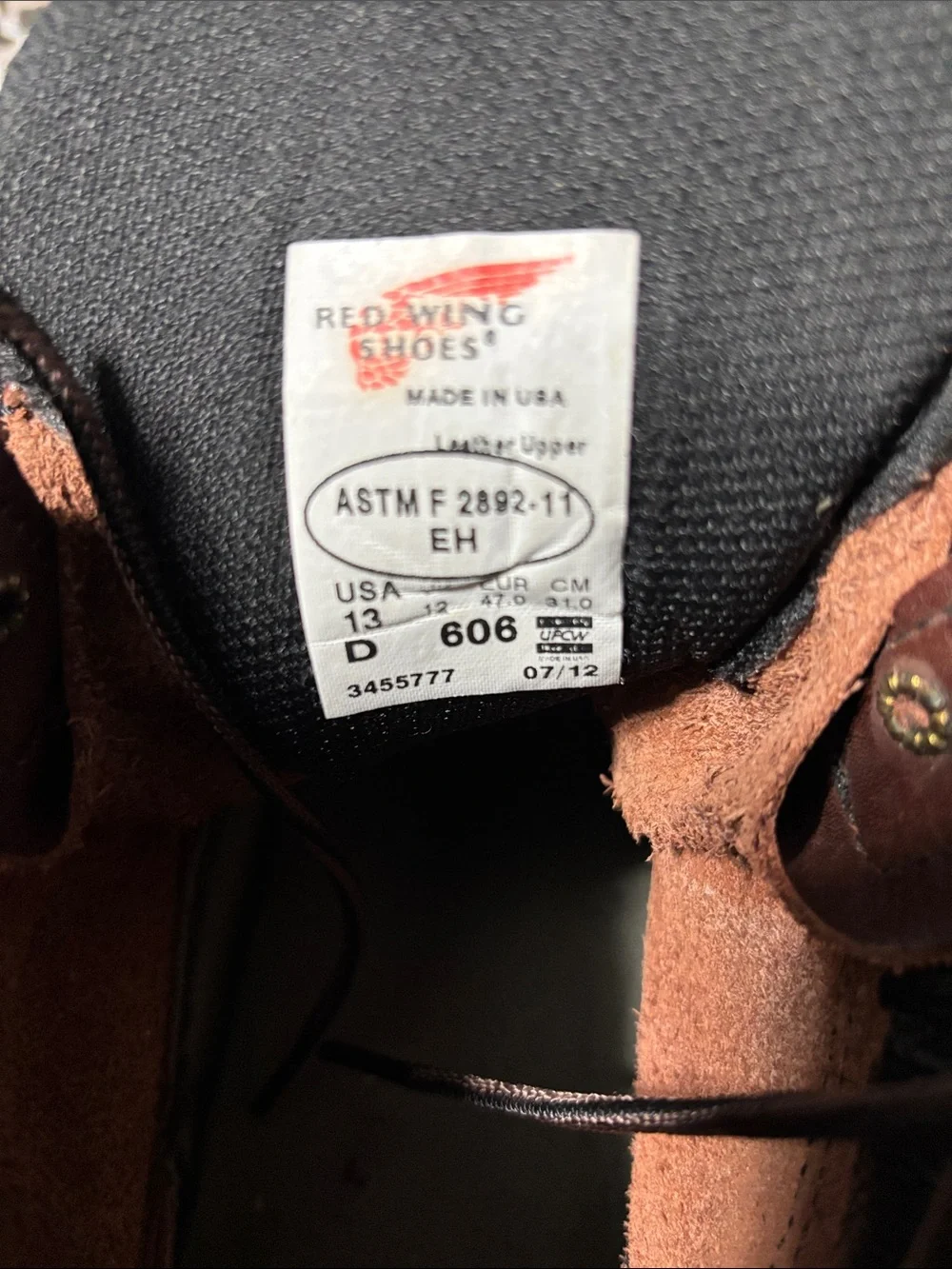 Men's Red Wing Work Boots good condition Size 13D